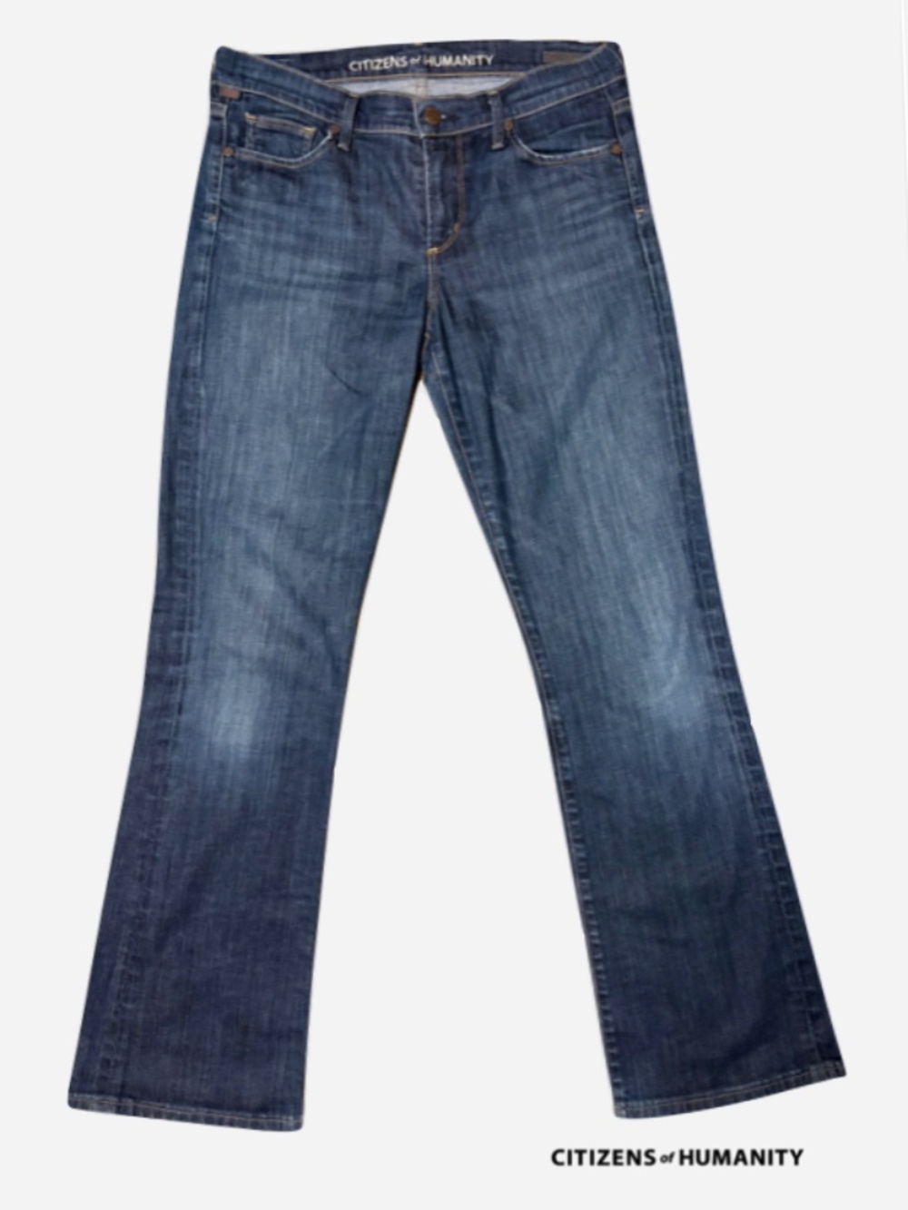 Citizens Of Humanity womens jeans size 28 blue Amber mid rise bootcut USA made - Picture 3 of 14